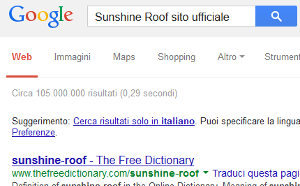 Ricerca Google Sito Ufficiale