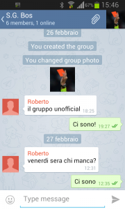 Telegram chat di gruppo