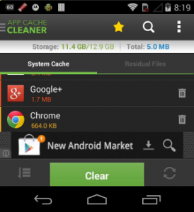 App Cache Cleaner per velocizzare Android